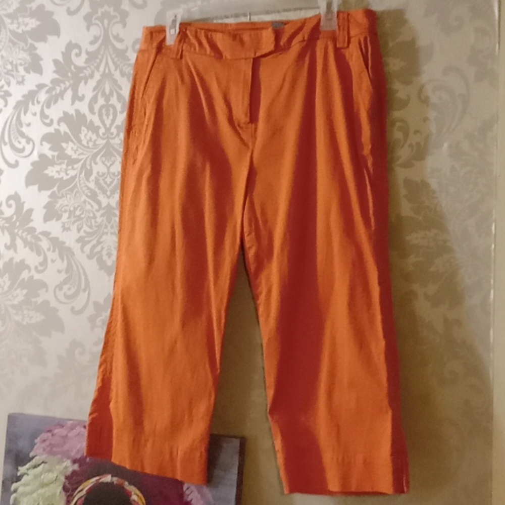 Larry Levine Stretch Cropped Pants 8 - Picture 3 of 7